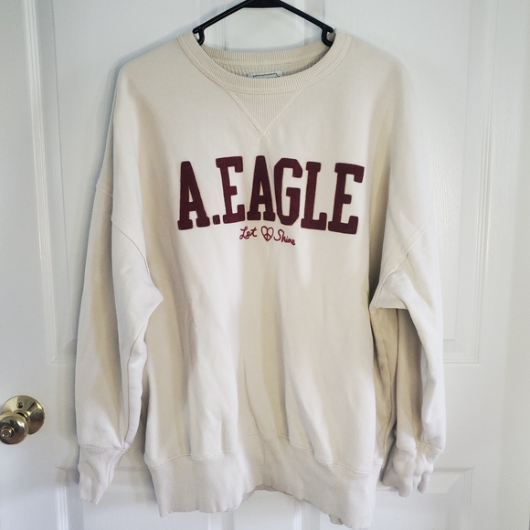 American Eagle Outfitters Sweaters - American Eagle Outfitters Oversized Beige Crewneck Sweater. Size M. #MP